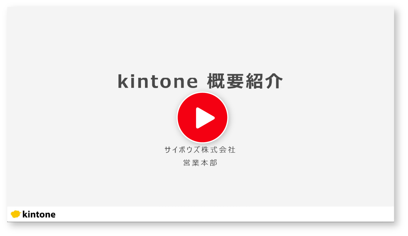 kintone概要紹介