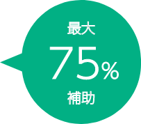 最大75%補助