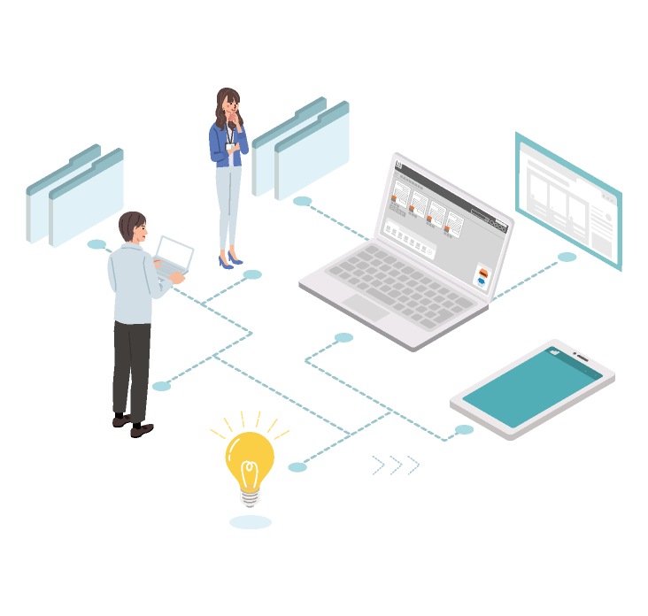 かんたん・シームレスにシステム連携で効率化