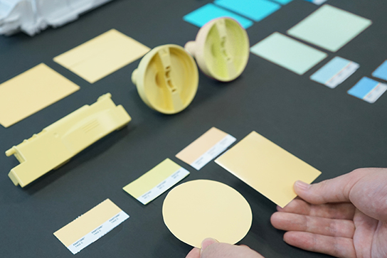 洗練されたカラーと質感