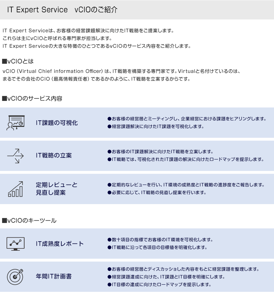 IT Expert Service vCIOのご紹介
