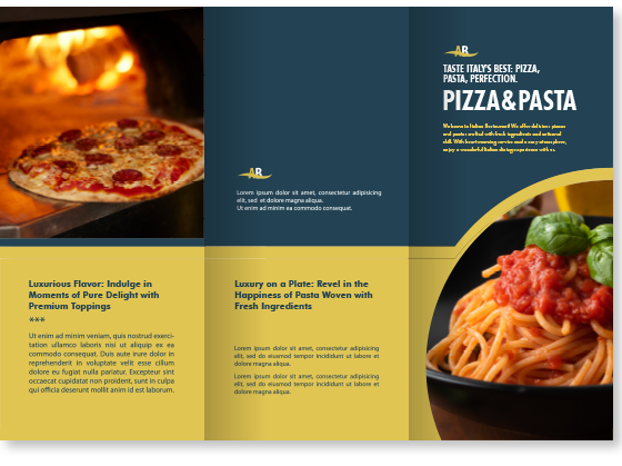 耐水紙を用いたメニュー表。