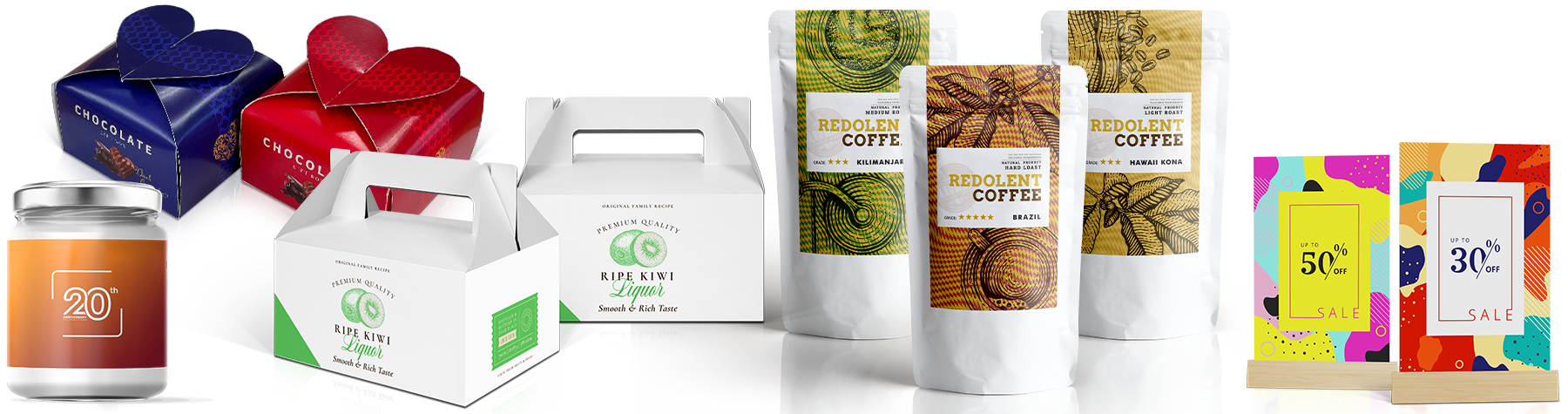 パッケージ用厚紙やラベルへの印刷。