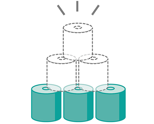 調達包材の共通化による在庫削減