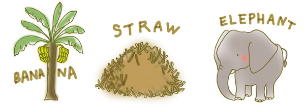 さまざまな紙の原料