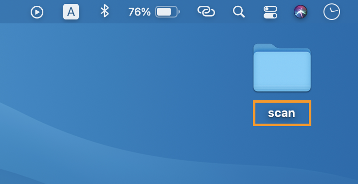 作成したフォルダーに任意で名称を入力する
