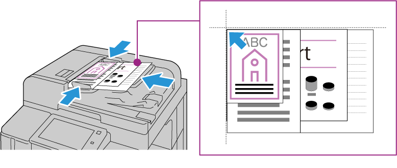 原稿セット方法