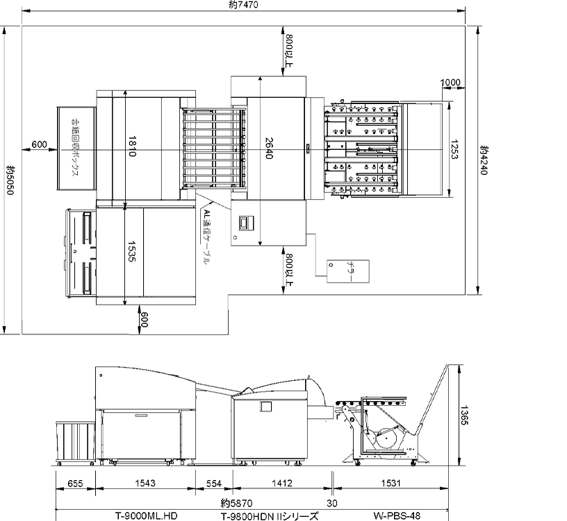 無処理ライン構成例