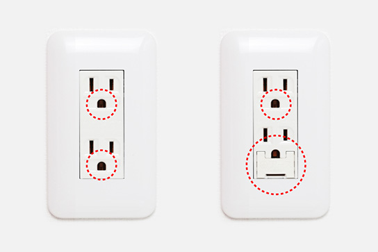 コンセントにアース接続