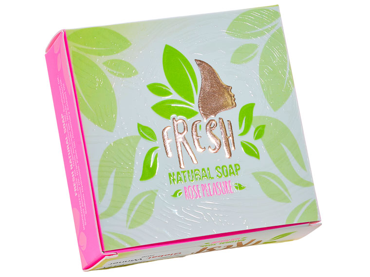 Fresh Natural Soap - Rose Pleasure Packaging