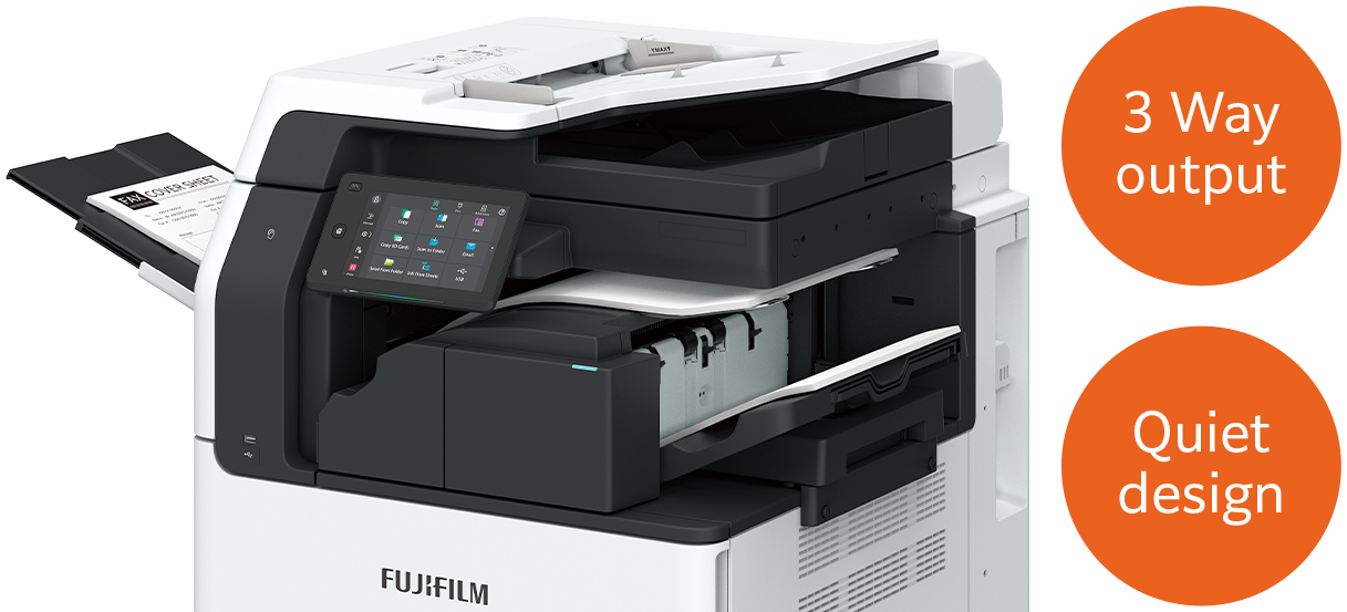 3 Way output, Quiet design