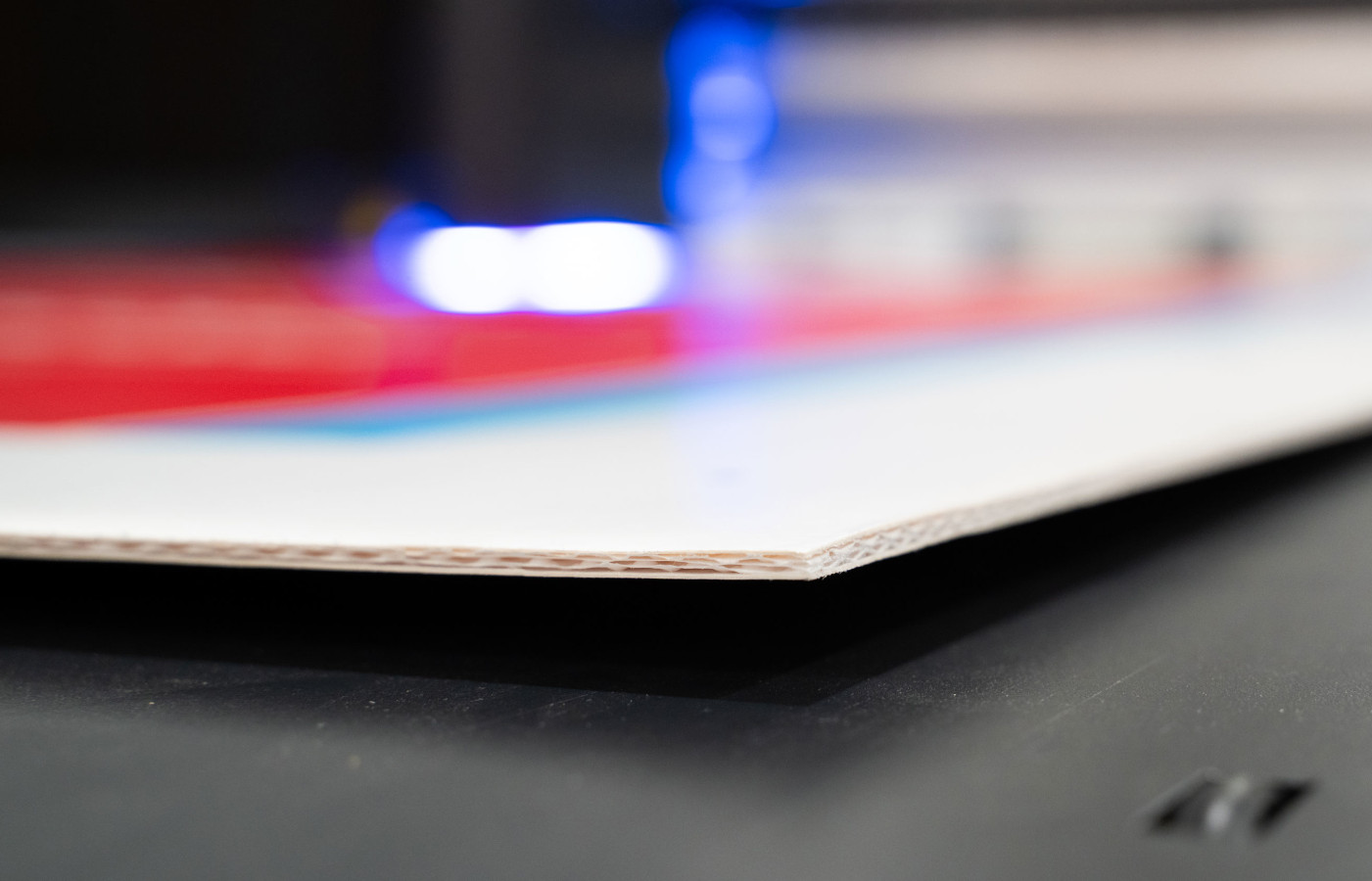 Close-up side view of sheets