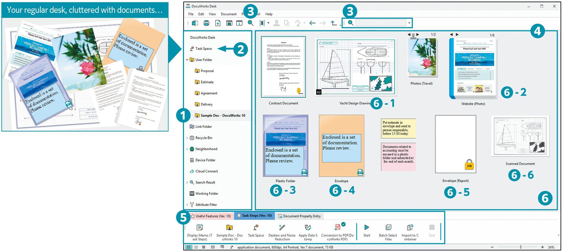 DocuWorks 10 : Features | FUJIFILM Business Innovation | Cambodia