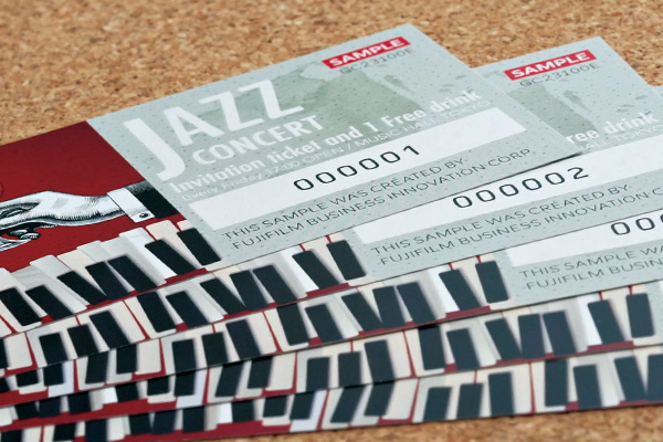 「帶有序號的票券」列印範本