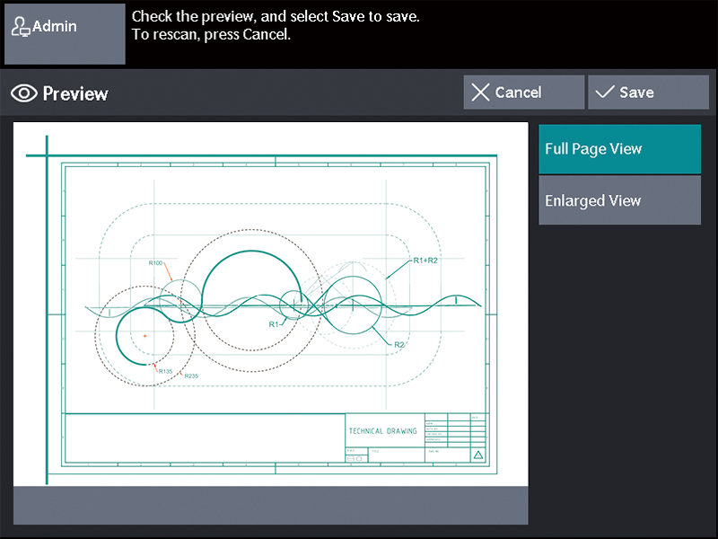 미리 보기 표시