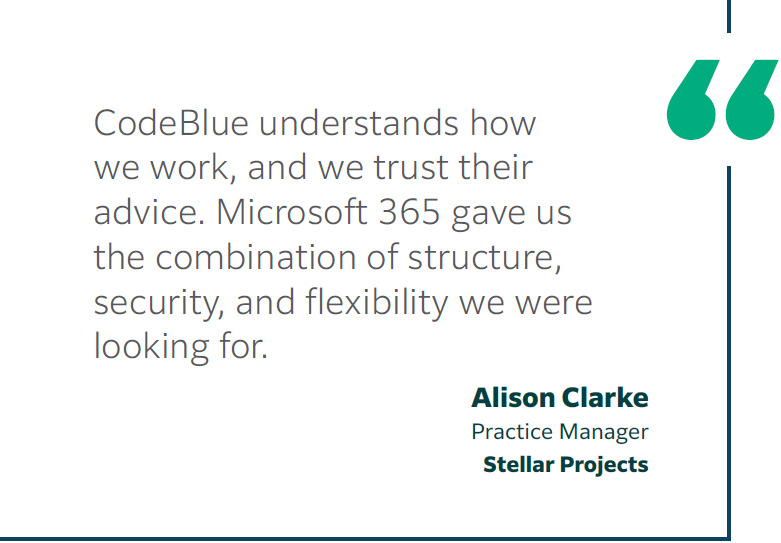 CodeBlue understands how we work, and we trust their advice.