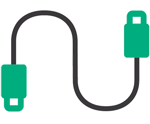 Only one cable required