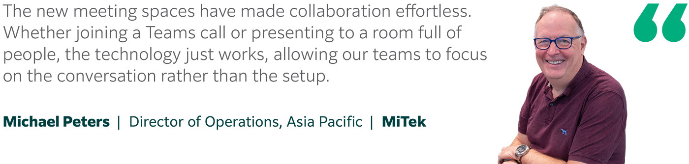 The new meeting spaces have made collaboration effortless.