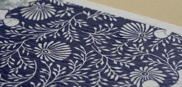 Print sample "Flower and grass pattern"
