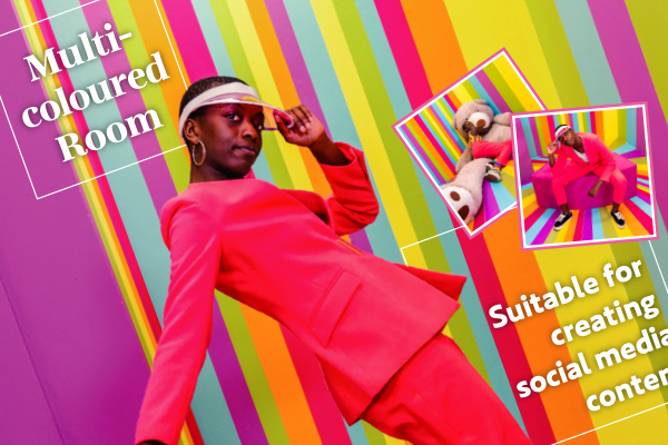 Mẫu in “Vũ công mặc bộ com lê hồng”